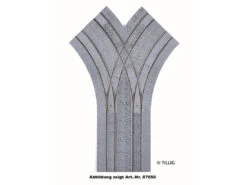 Tillig-87156 Gleis Trambahn H0m Bogenkreuzung Pflaster