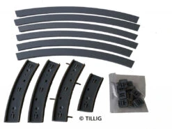 Tillig-87257 Gleis Trambahn H0m R250 90 Grad Asphalt