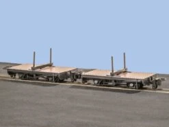 Peco GR-310 Güterwagenset 4 Wheel Bolster Wagons 2x