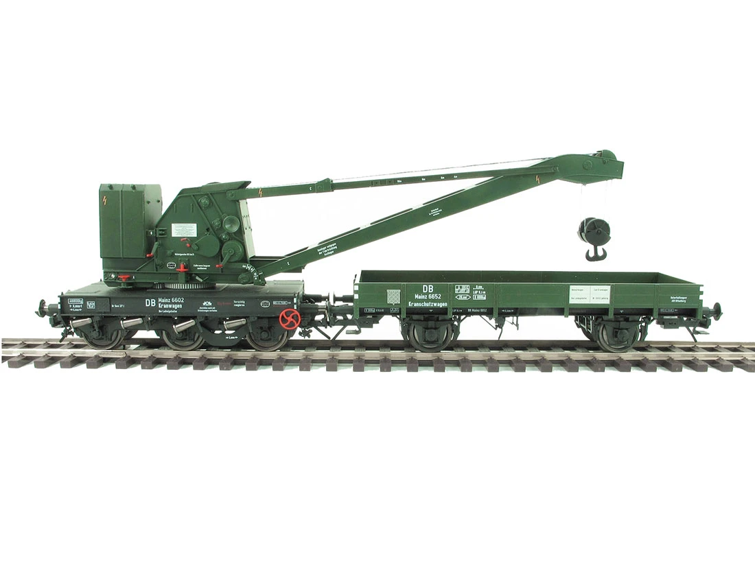 Lenz 42450-02 Güterwagenset Kran Wyhlen 10tmit Kranschutzwagen DB Digital Spur 0
