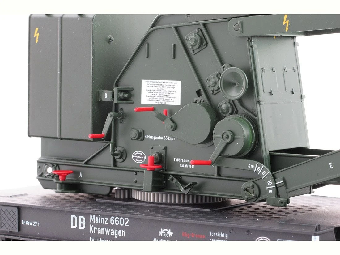 Lenz 42450-02 Güterwagenset Kran Wyhlen 10tmit Kranschutzwagen DB Digital Spur 0 – Bild 6