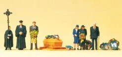 Preiser 10519 H0 Figuren Beerdigung & Evangelischer Geistlicher
