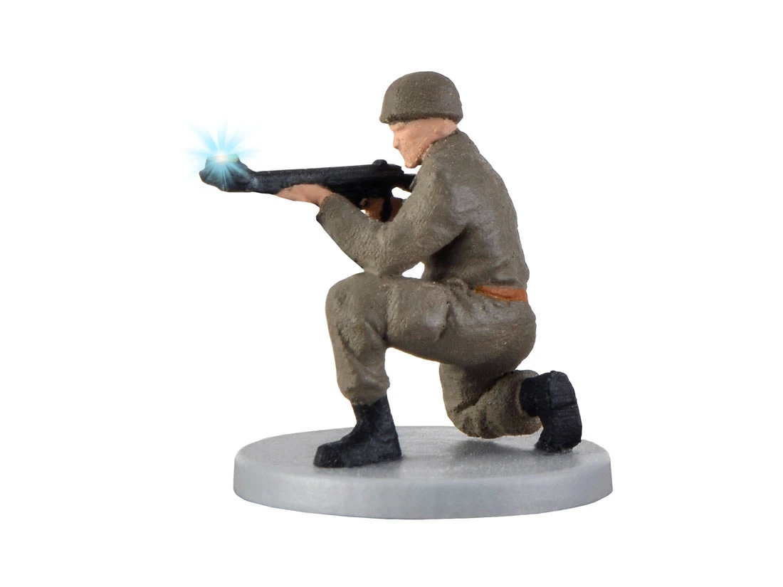 Viessmann 1531 H0 Figuren Soldat Knieend Mit Gewehr Und Mündungsfeuer – Bild 2