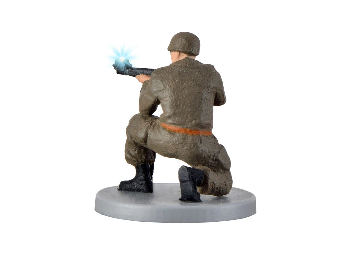 Viessmann 1531 H0 Figuren Soldat Knieend Mit Gewehr Und Mündungsfeuer – Bild 3