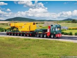 Kibri 13600 H0 LKW H0 MAN SK Mit Scheuerle Plattformwagen Und Schienenkranteil