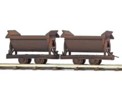 Busch-12215 H0f Verrostete Kipploren 2x