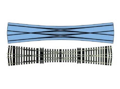 Lenz 45033 Hand-Doppelkreuzungsweiche 11,25 Grad Spur 0
