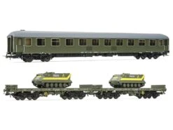 Electrotren HE4015 Personenwagenset Militärzug Mit Schützenpanzer Renfe 3x Spur H0