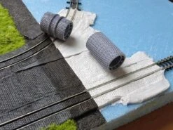 RAILNSCALE Z7535 Straßenbelag-Walzen Set Straße & Straßenbahn 6,5mm 2x