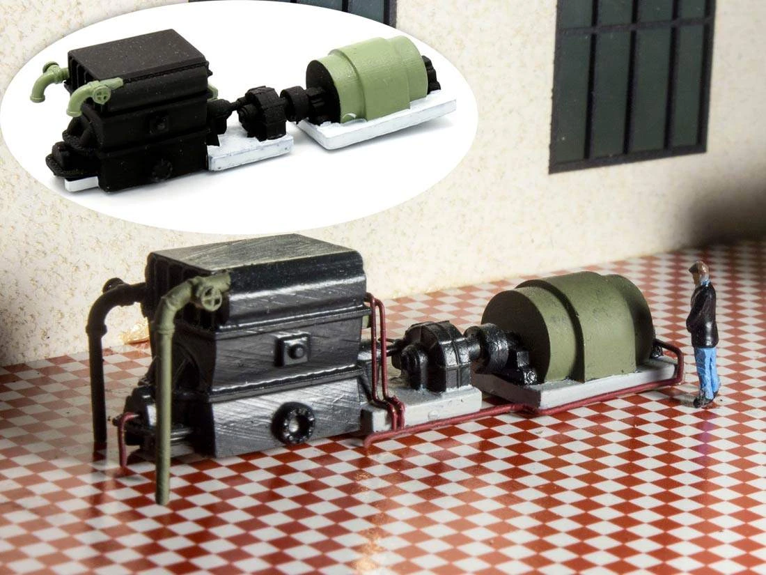 Modellbahn Union MU-TT-A50097 TT Brown Boveri Kompressor Fertigmodell – Bild 2
