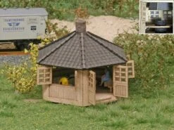 Modellbahn Union MU-TT-L00069 TT Grillplatz - Pavillon Mit Grill Und Bänken