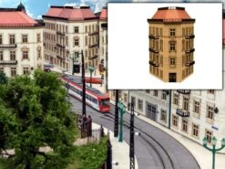 Modellbahn Union MU-TT-H00204 TT Halbrelief Stadthaus 45 Grad Sandstein