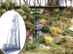 Modellbahn Union MU-TT-A00317 TT Mittelspannungsmast Mit Trafo Luftgekühlt