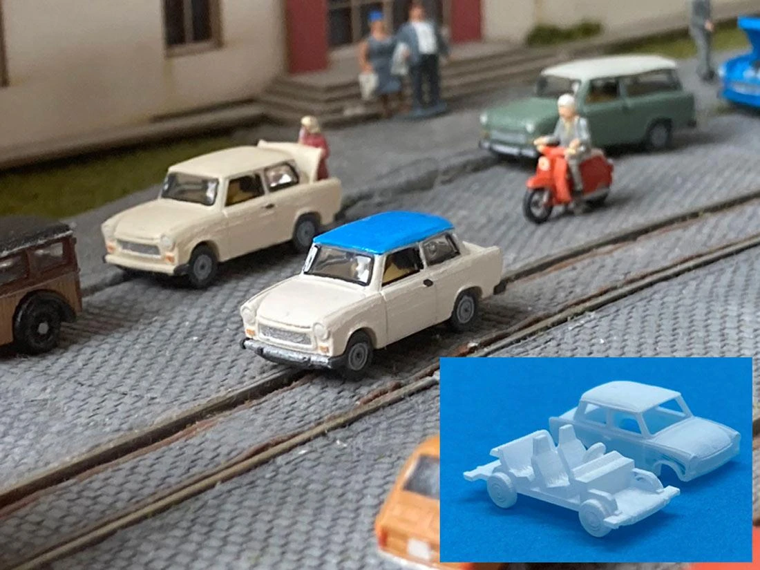 Railnscale T2161 TT PKW Trabant 601 Limousine – Bild 3