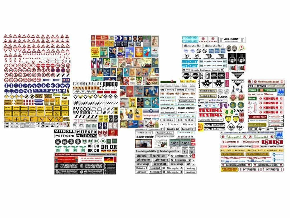 Loewe 9035 TT Schilder Tafeln Reklame Sächsische Schmalspurbahnen Döllnitzbahn