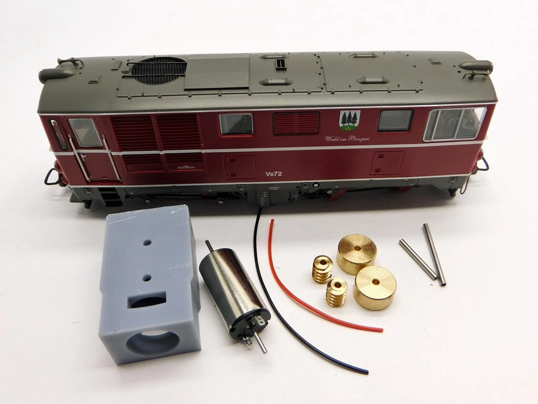 Micromotor HSR006C Umbausatz Glockenankermotor Roco H0e ÖBB Rh 2095, DR V 60 K, NÖVOG V 10, PLB Vs 72