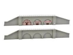 Kibri 37671 Z Bahndamm Stützmauern 2x