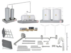 Kibri 36690 Z Deko-Set Industrie